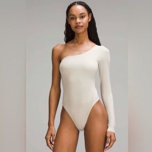 Lululemon Wundermost UltraSoft Nulu Long-Sleeve One-Shoulder Bodysuit